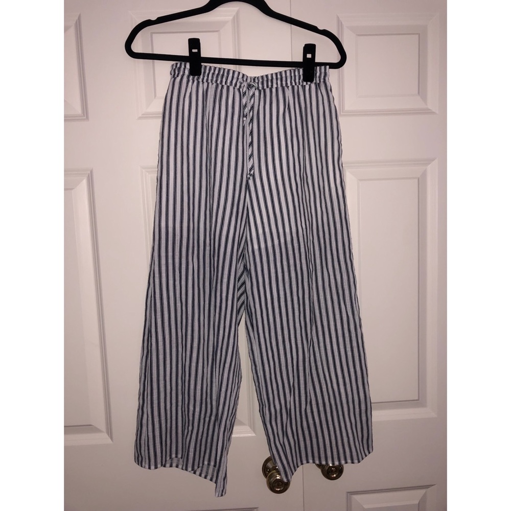 High waisted striped pants